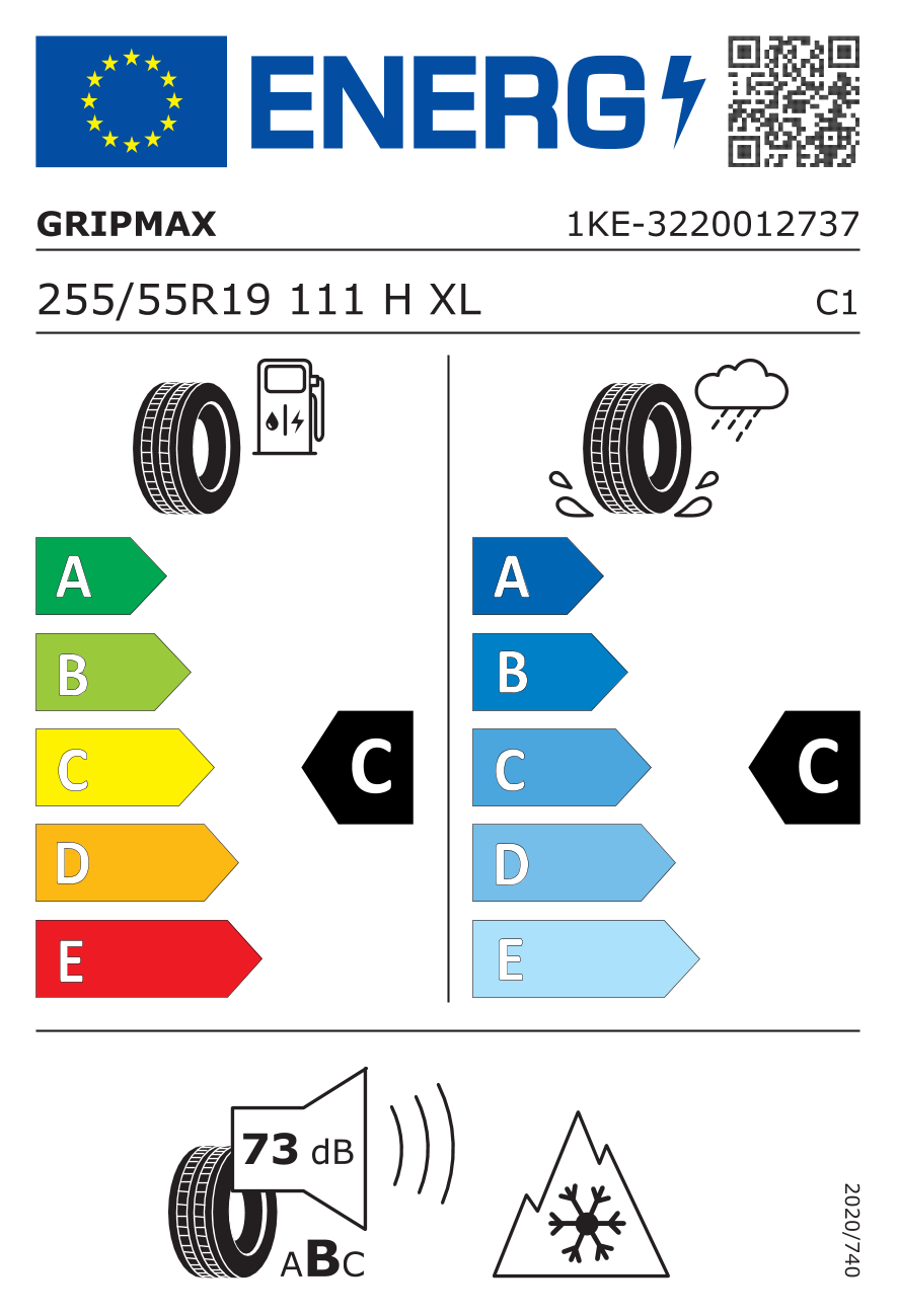 Gripmax INCEPTION A/T 255/55 R19 111H