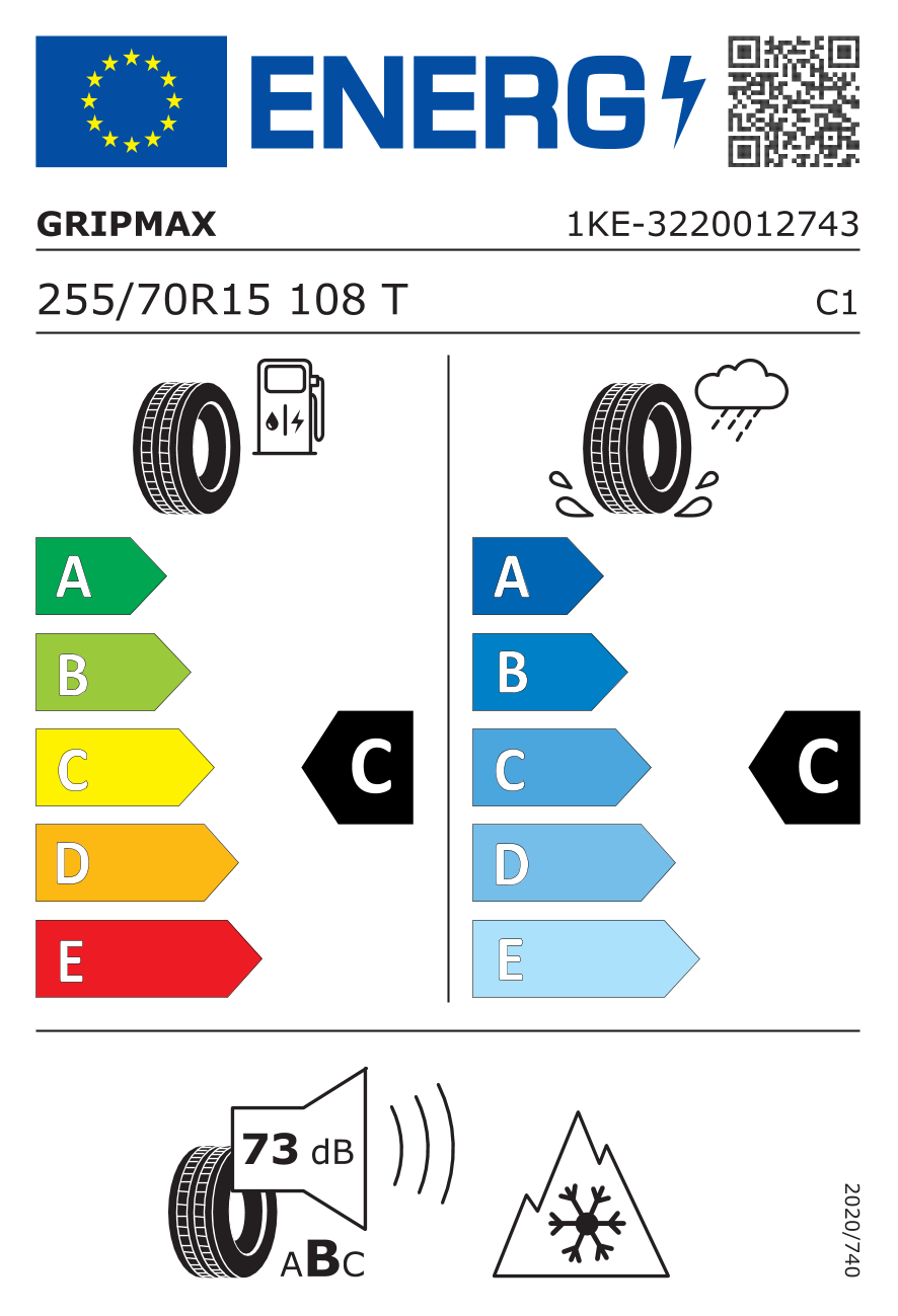 Gripmax INCEPTION A/T 255/70 R15 108T