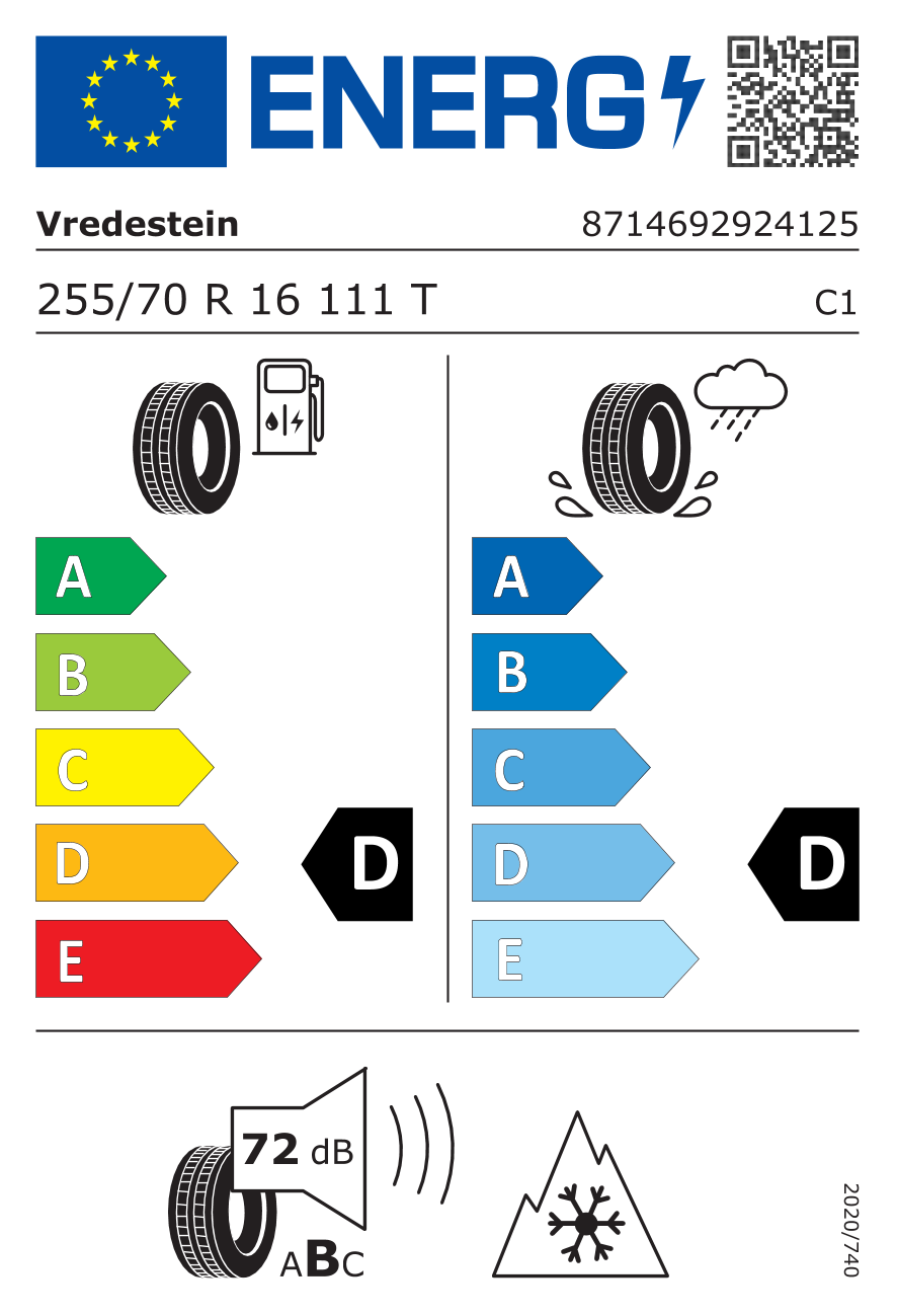 Vredestein PINZA AT 255/70 R16 111T