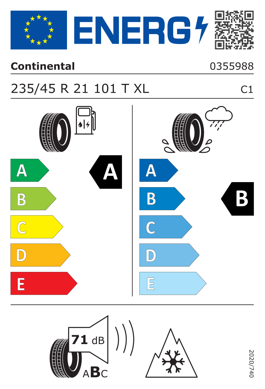 Continental ALLSEASONCONTACT 2 235/45 R21 101T