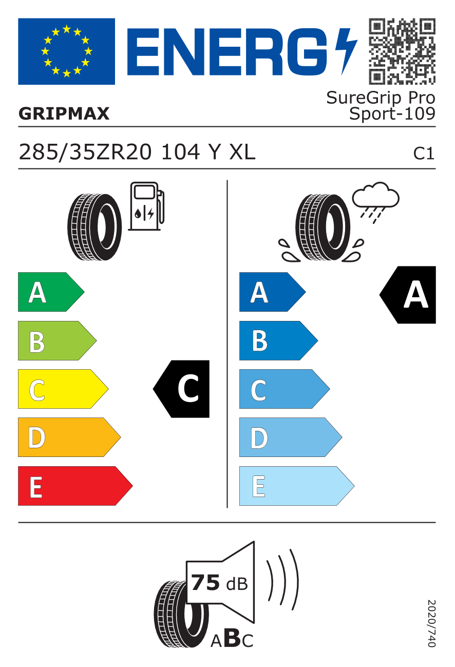 Gripmax SUREGRIP PRO SPORT 285/35 R20 104Y