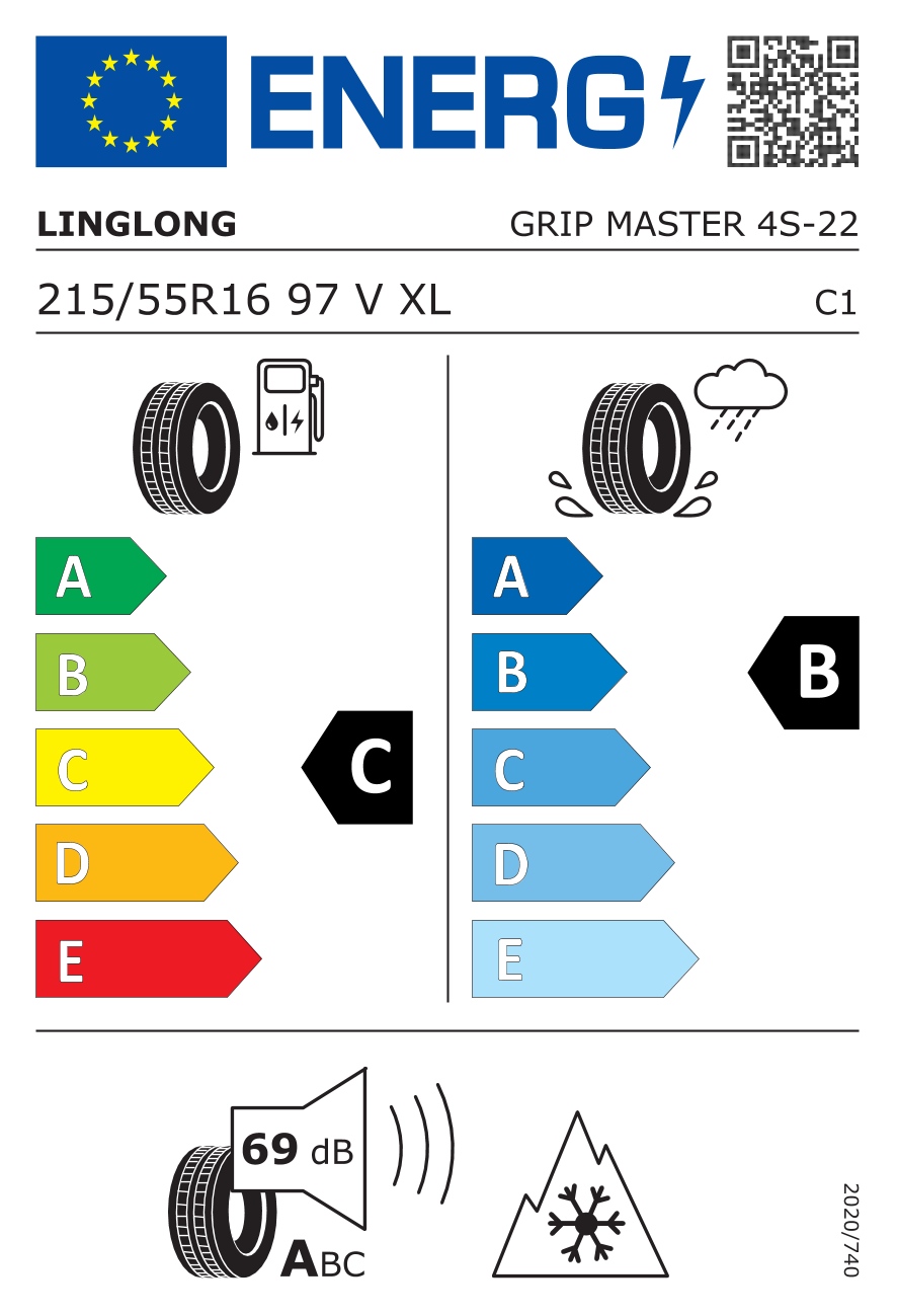 linglong GRIP MASTER 4Season 215/55 R16 97V