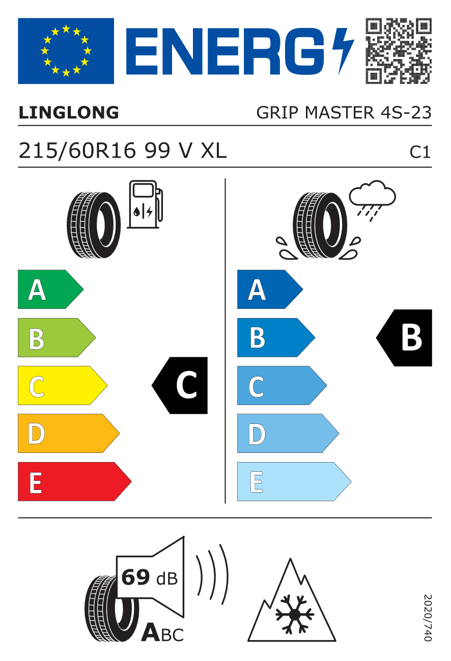 linglong GRIP MASTER 4Season 215/60 R16 99V