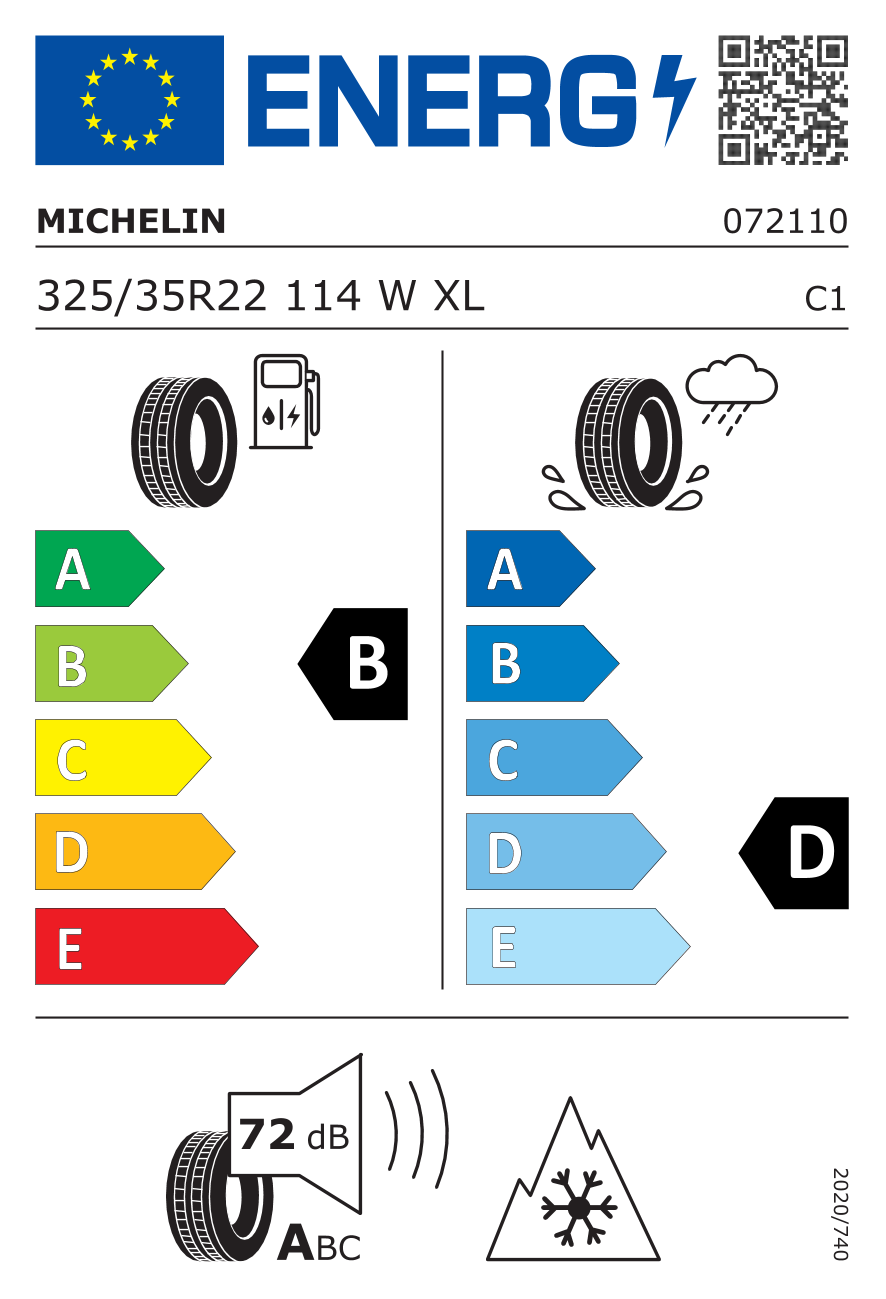 Michelin PILOT ALPIN 5 SUV 325/35 R22 114W