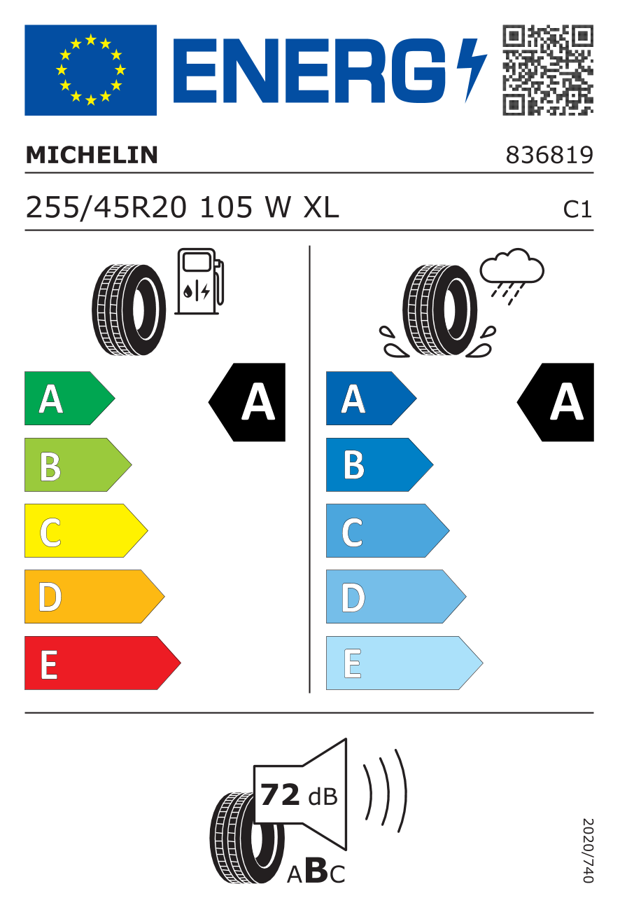 Michelin PILOT SPORT 4 SUV 255/45 R20 105W