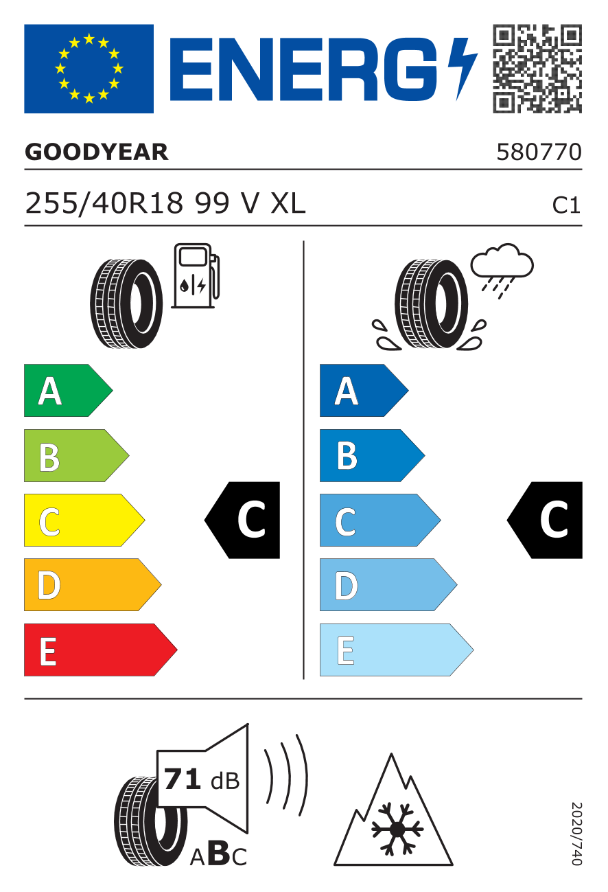 Goodyear ULTRAGRIP PERFORMANCE 3 255/40 R18 99V