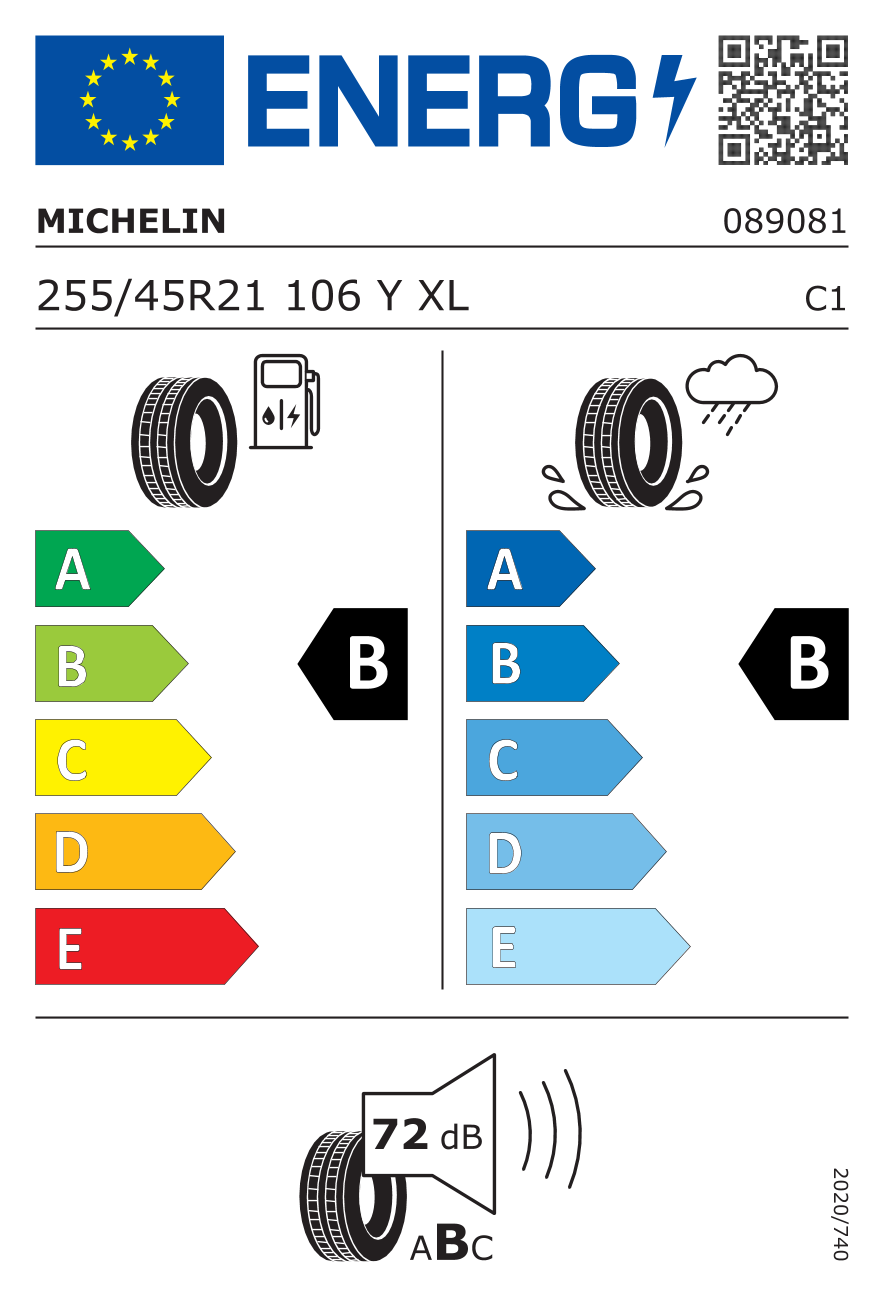 Michelin PILOT SPORT EV 255/45 R21 106Y
