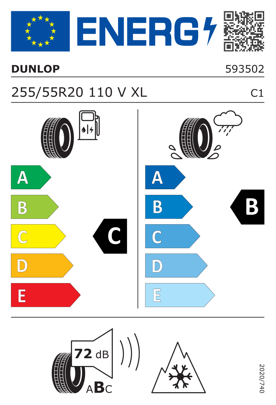Dunlop WINTER SPORT 5 SUV 255/55 R20 110V