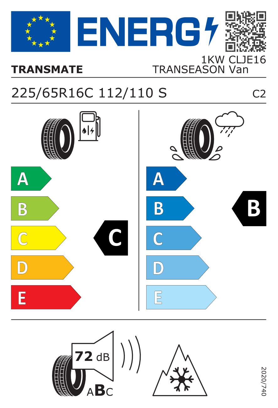  TRANSEASON VAN 225/65 R16 112/110S