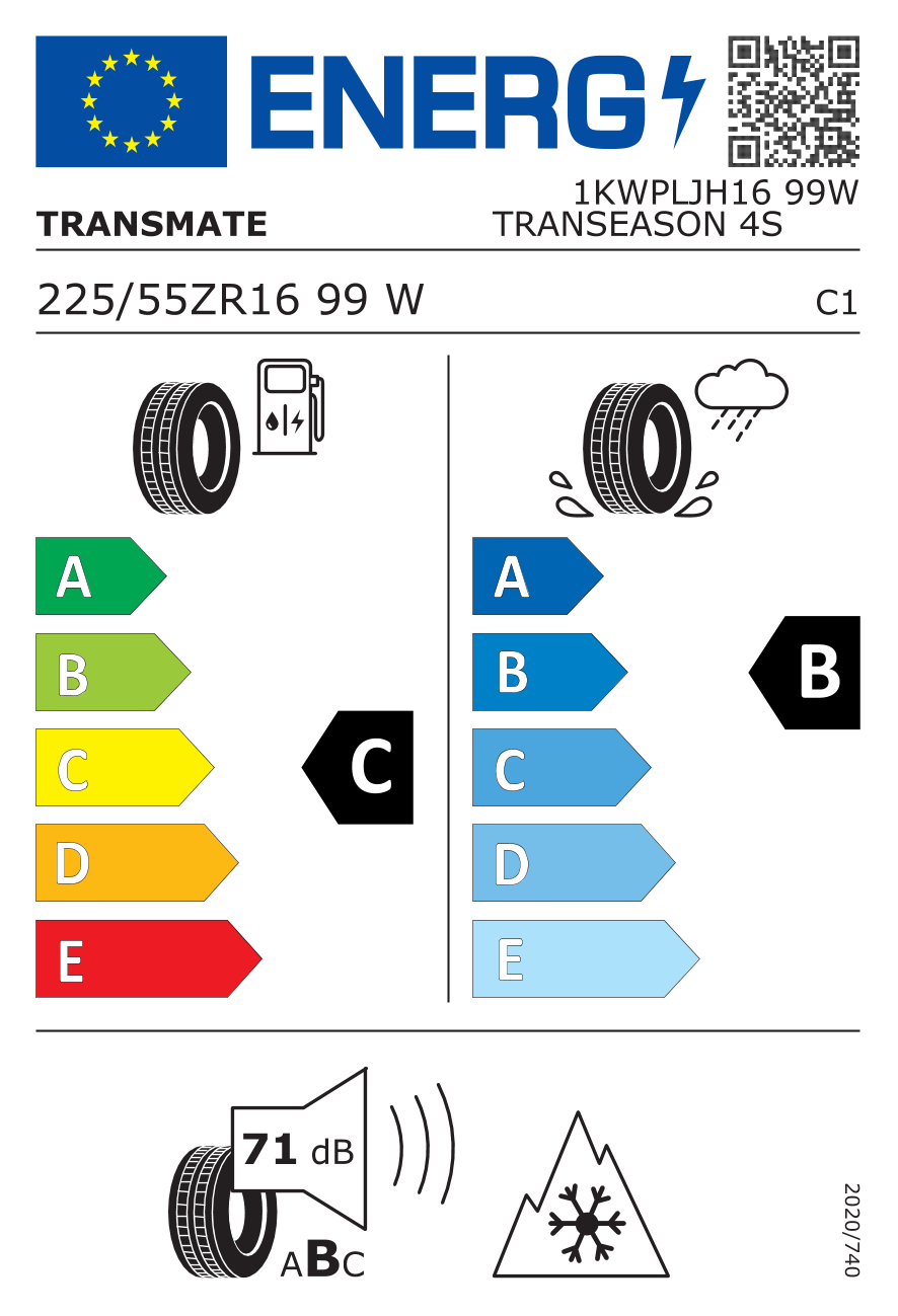  TRANSEASON 4S FR 225/55 R16 99W