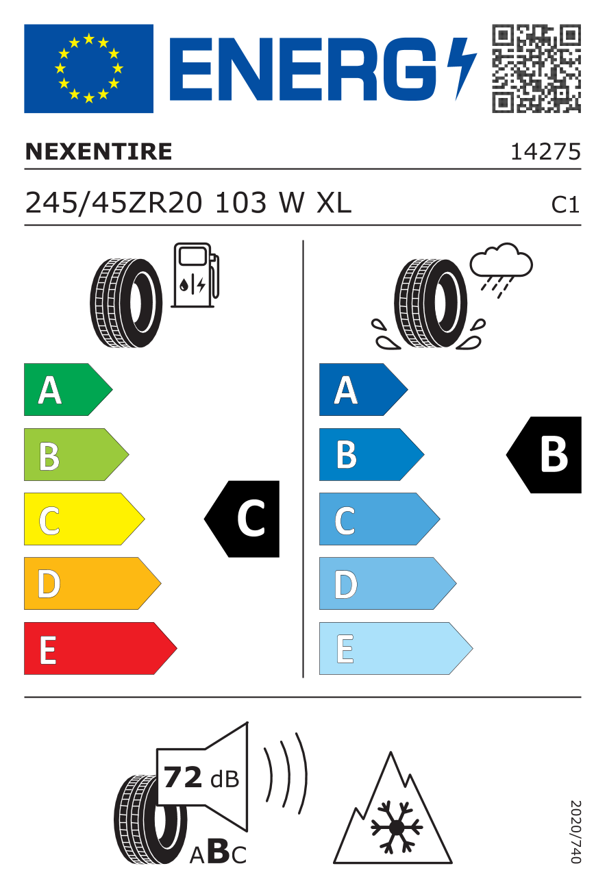 Nexen N'BLUE 4SEASON 2 245/45 R20 103W