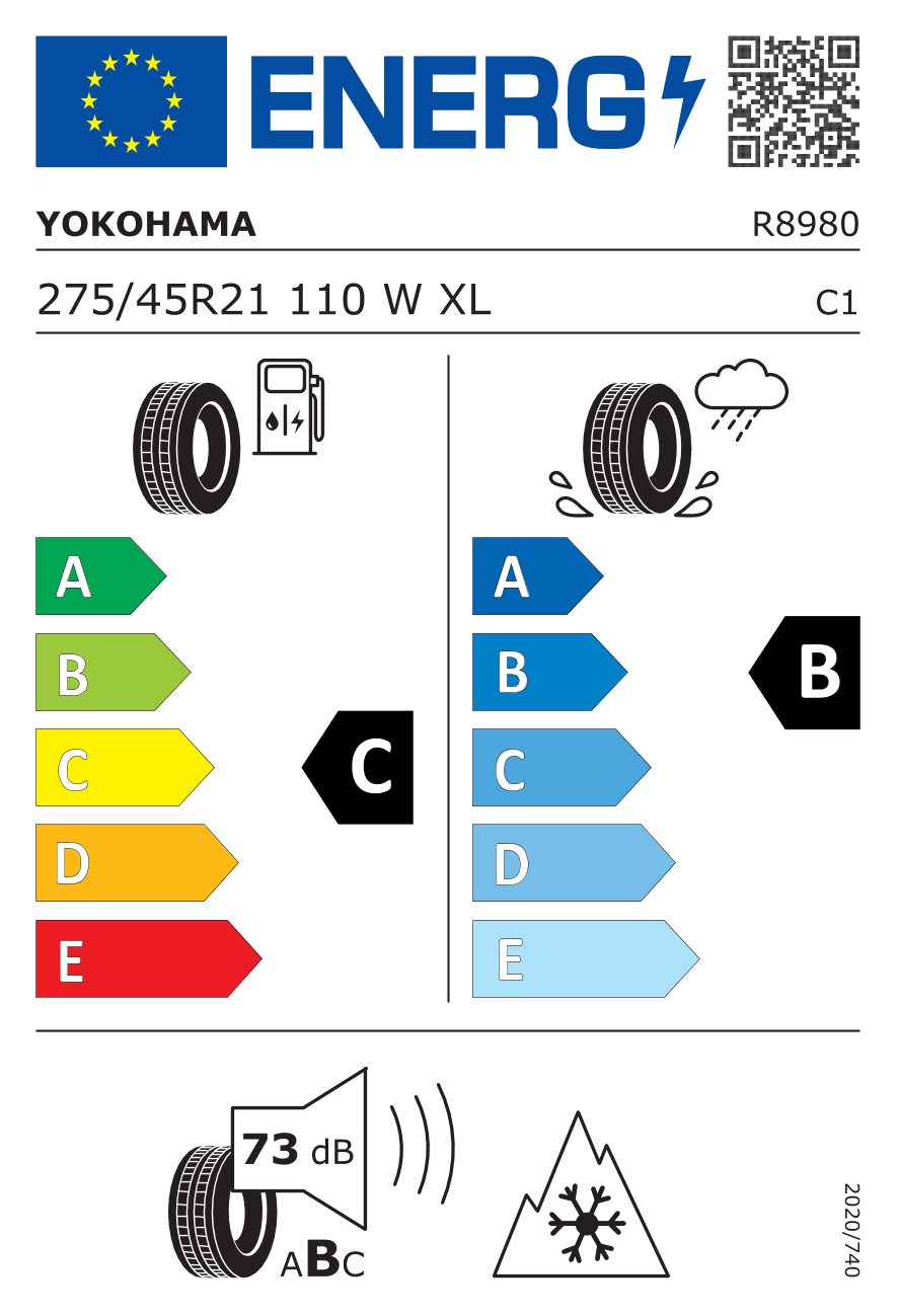 Yokohama BluEarth-4S AW21 275/45 R21 110W