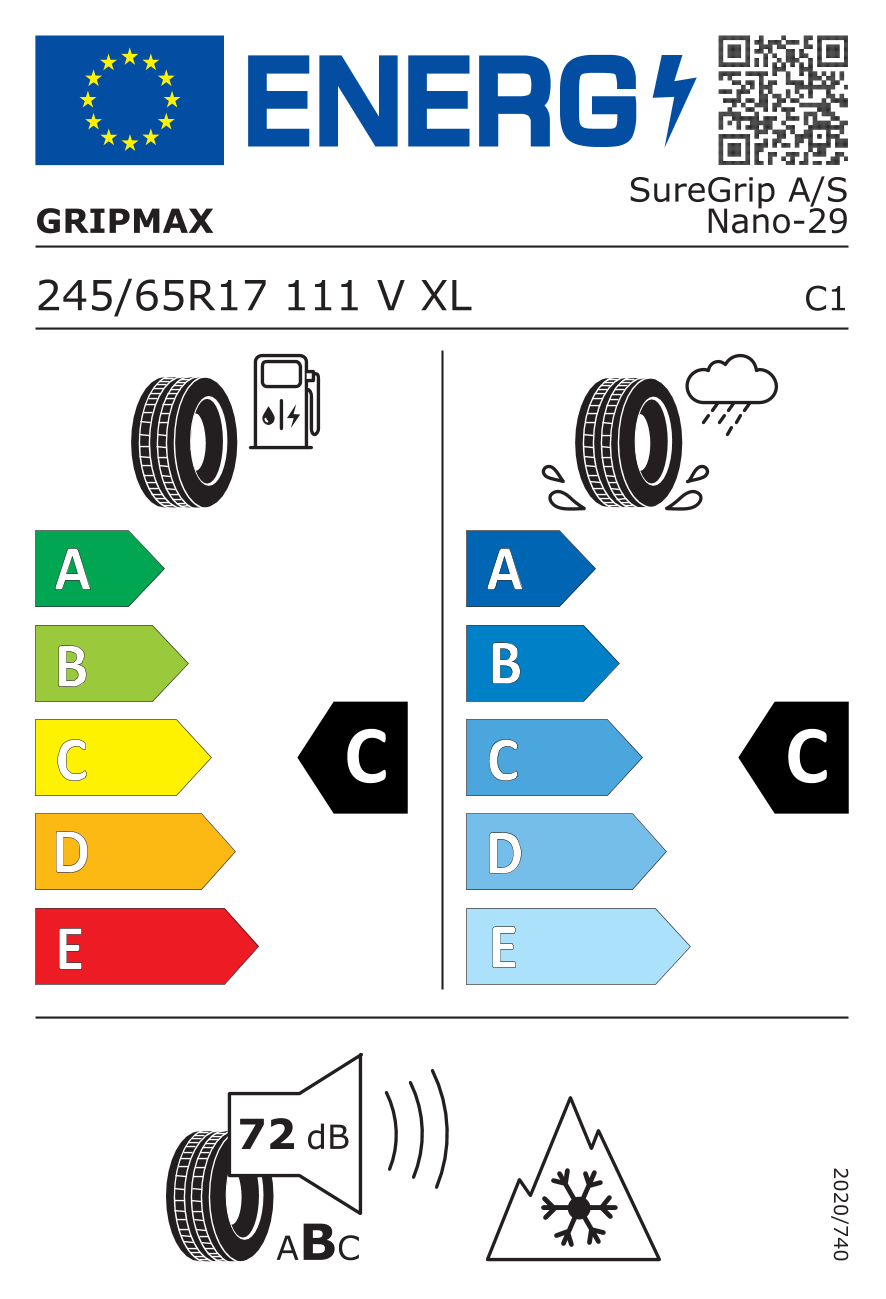 Gripmax SUREGRIP AS NANO 245/65 R17 111V