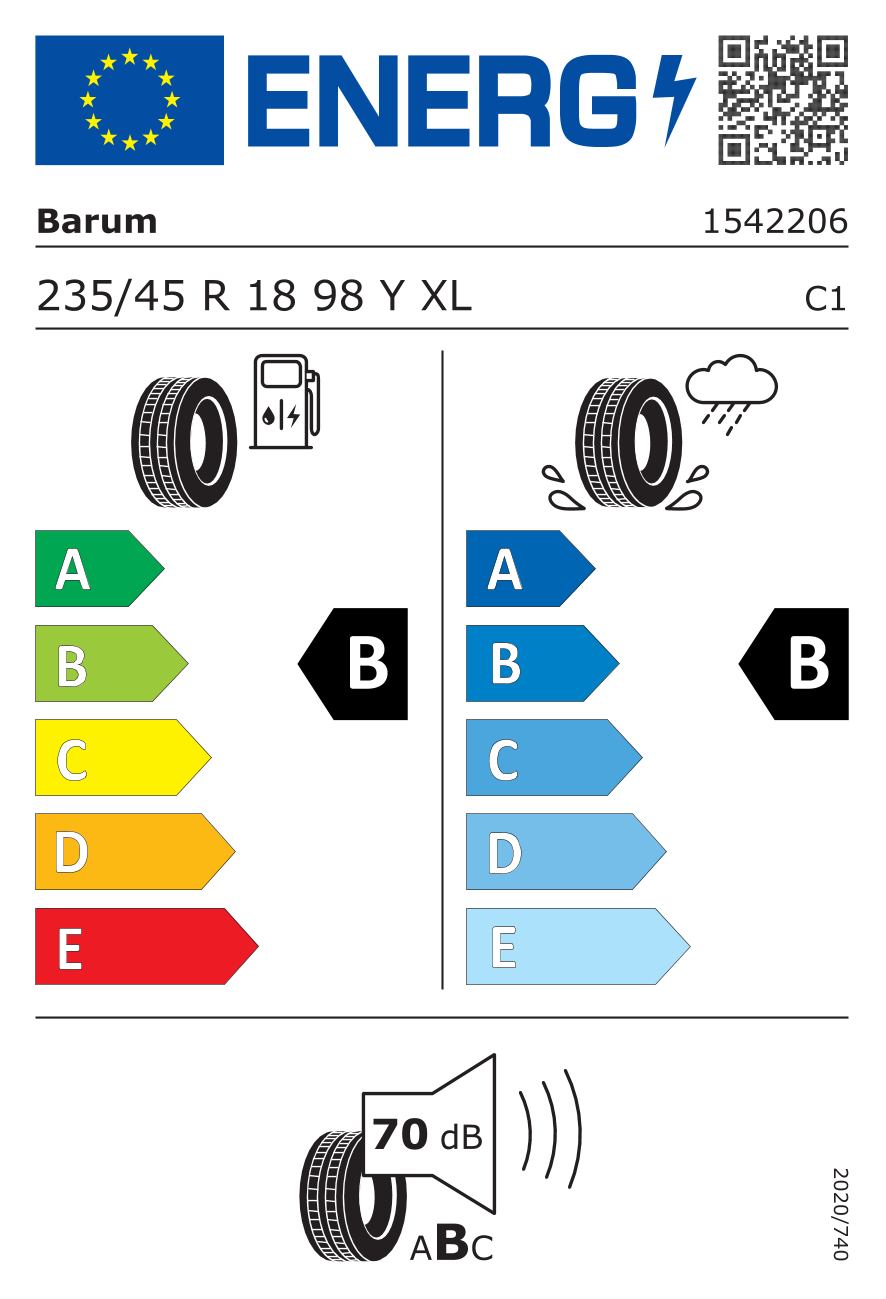 Barum BRAVURIS 6 235/45 R18 98Y