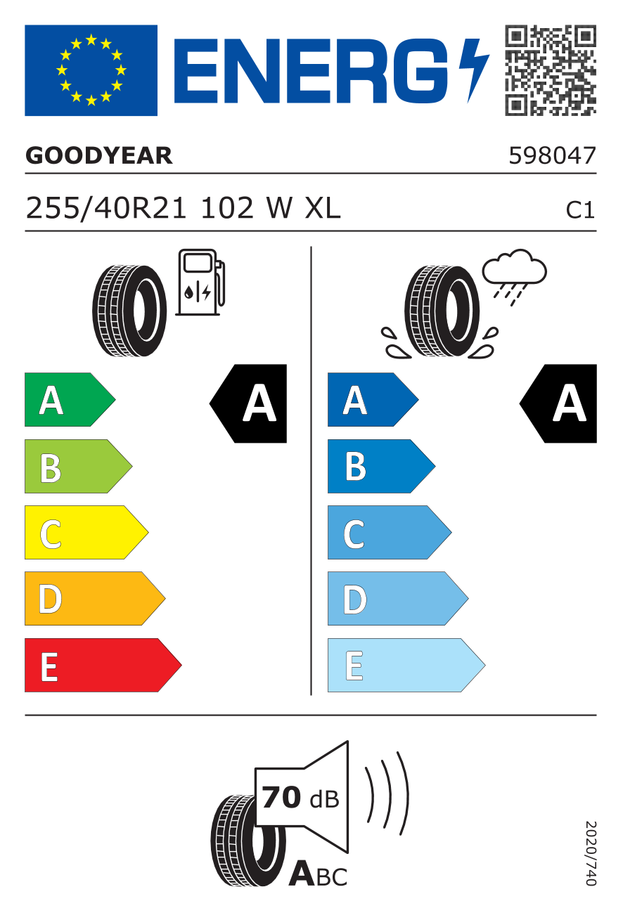 Goodyear EAGLE F1 ASYMMETRIC 6 255/40 R21 102W