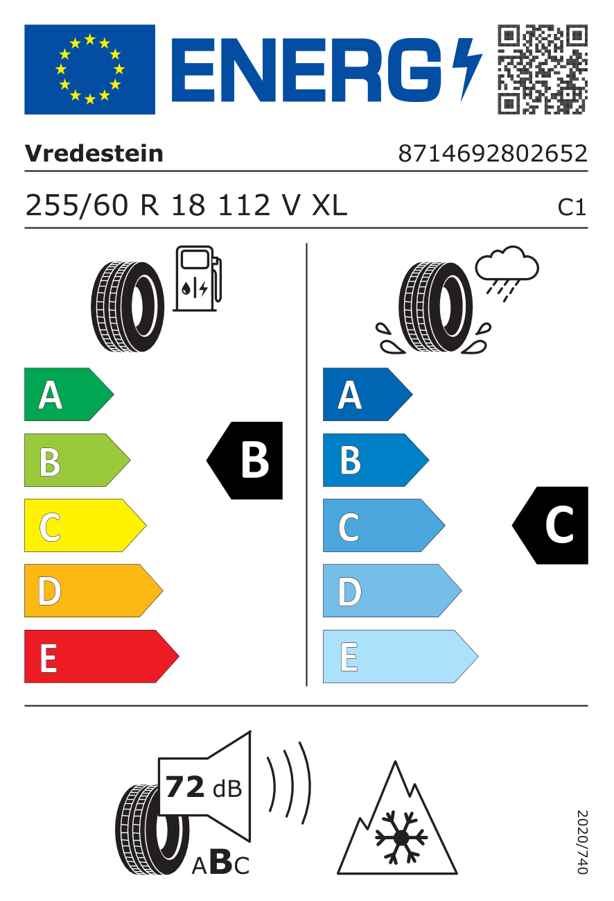 Vredestein WINTRAC PRO+ 255/60 R18 112V