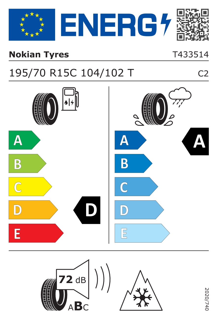 Nokian SEASONPROOF C1 195/70 R15 104T