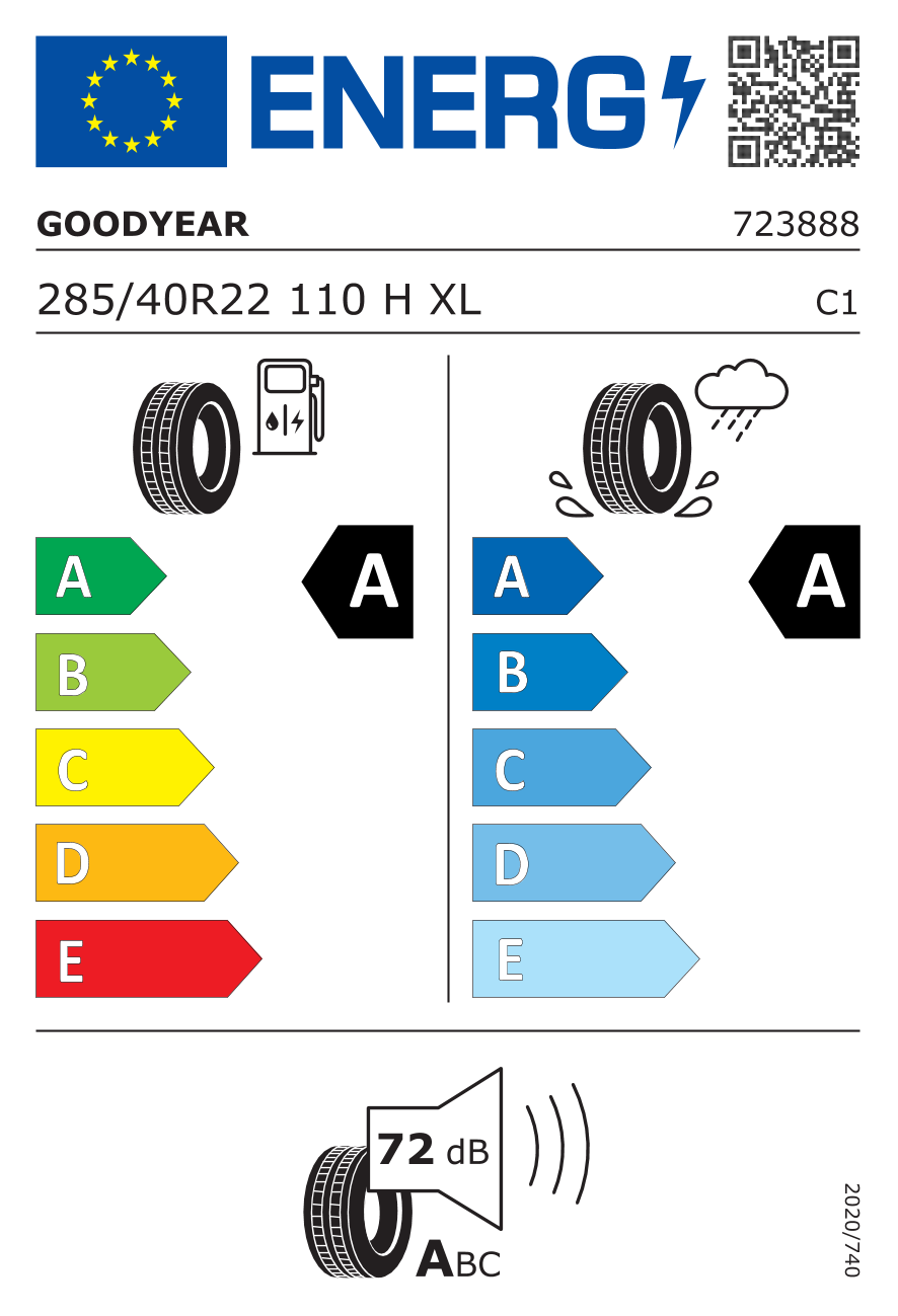  EAGLE F1 ASYMMETRIC 6 285/40 R22 110H