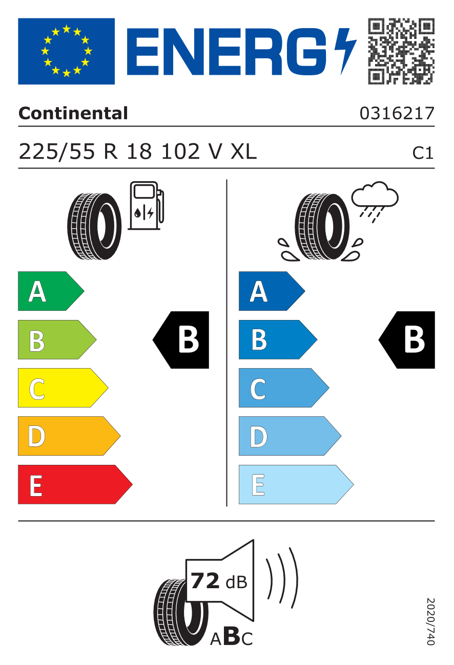  CONTI ECO CONTACT 6 Q 225/55 R18 102V