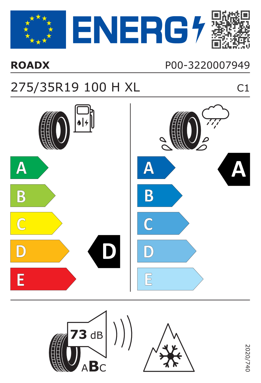  RXFROST WU01 275/35 R19 100H