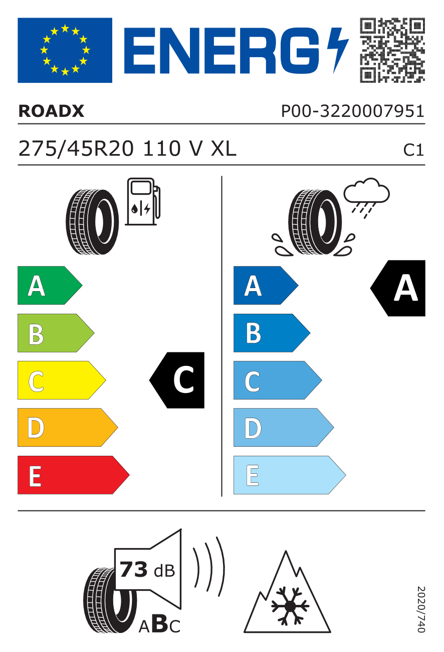  RXFROST WU01 275/45 R20 110V