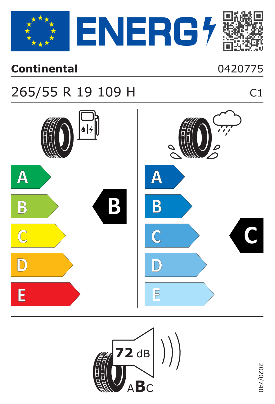  CROSSCONTACT RX 265/55 R19 109H