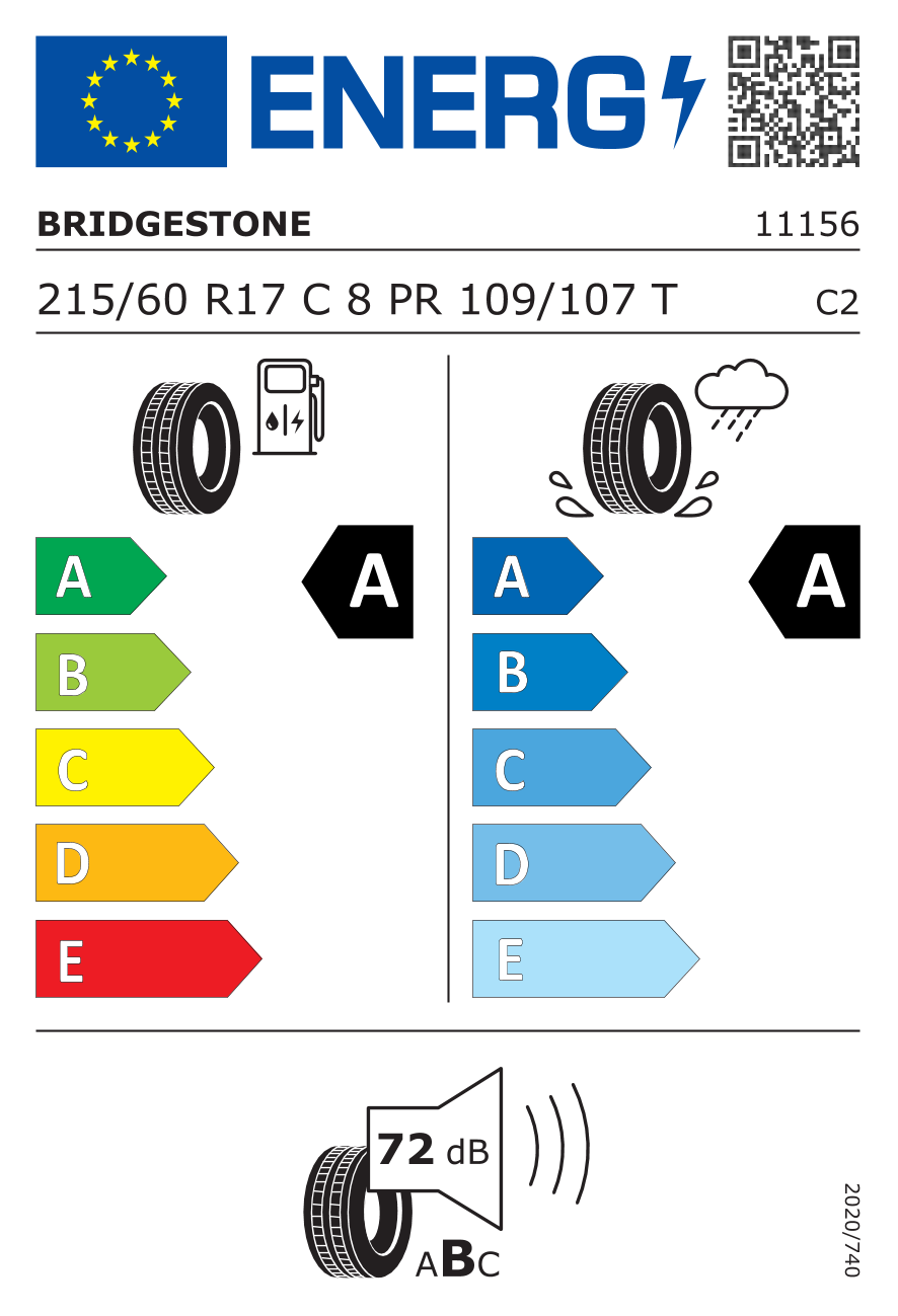 Bridgestone DURAVIS R660 ECO 215/60 R17 109T