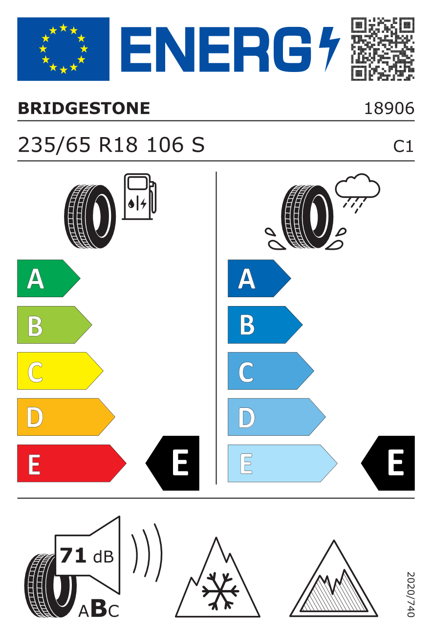 Bridgestone BLIZZAK DM-V3 235/65 R18 106S