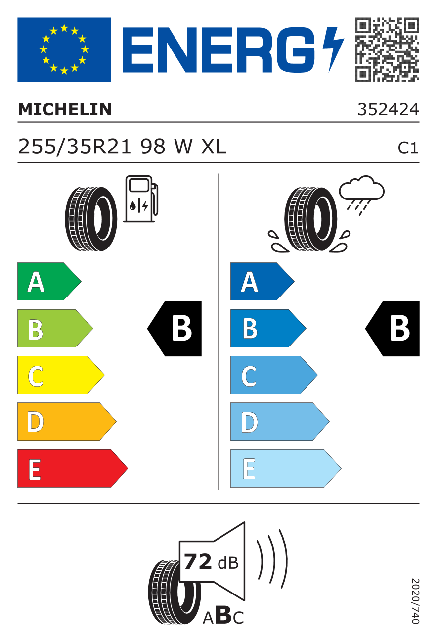 Michelin PILOT SPORT EV 255/35 R21 98W