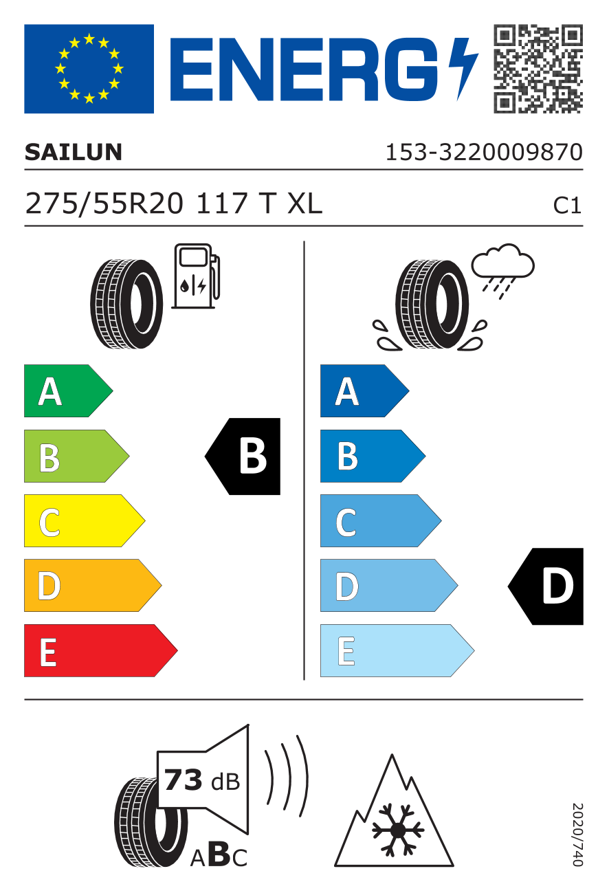  ICE BLAZER WST3 XL FR 275/55 R20 117T