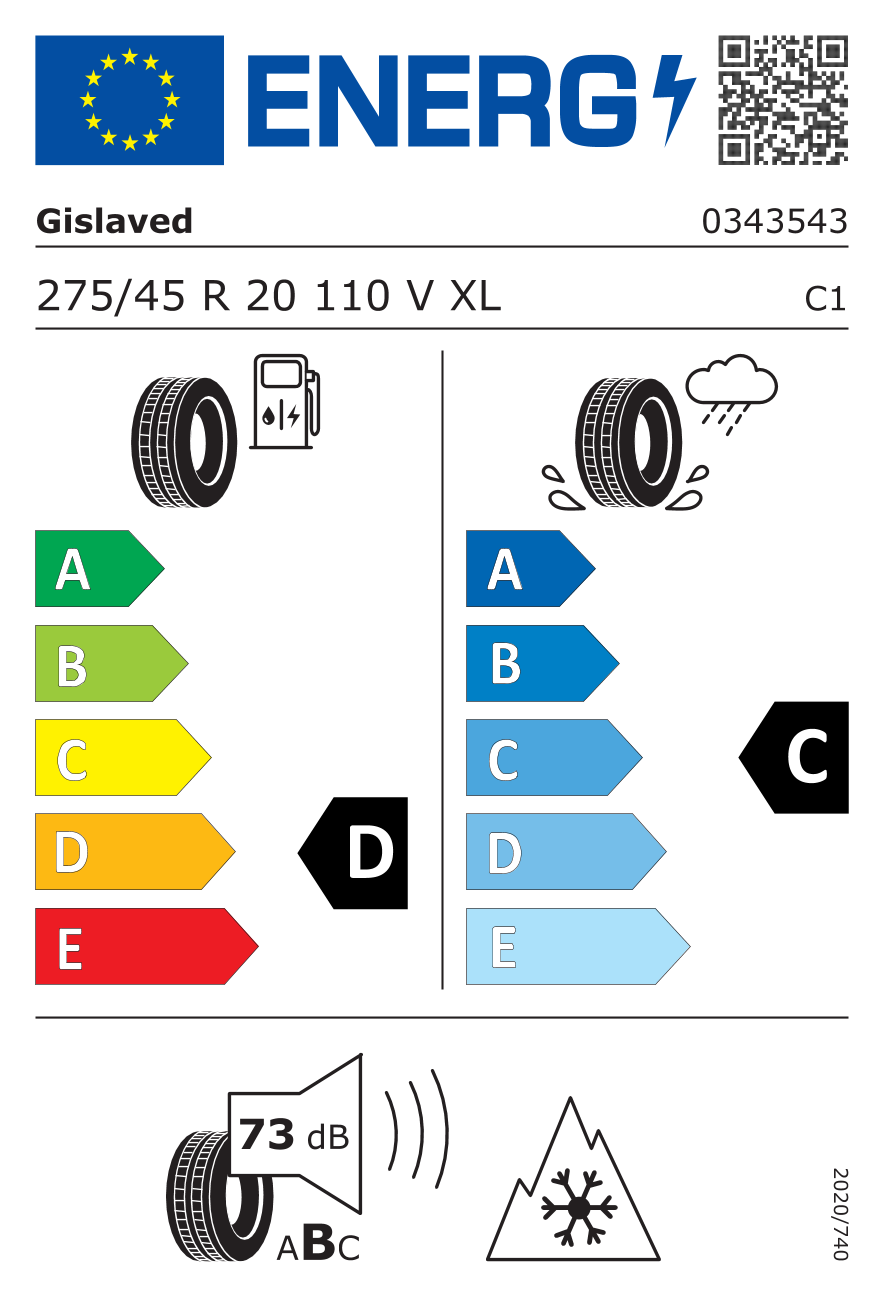 Gislaved EURO*FROST 6 275/45 R20 110V