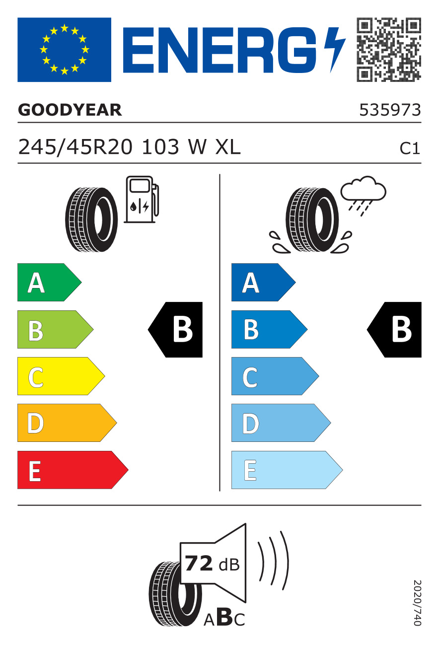 Goodyear EAGLE F1 ASYMMETRIC SUV.4X4 245/45 R20 103W