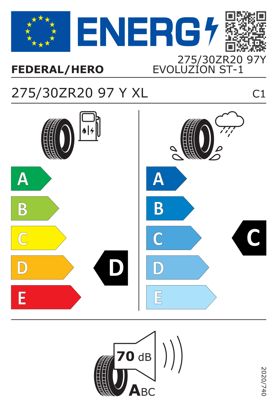Federal EVOLUZION ST-1 275/30 R20 97Y