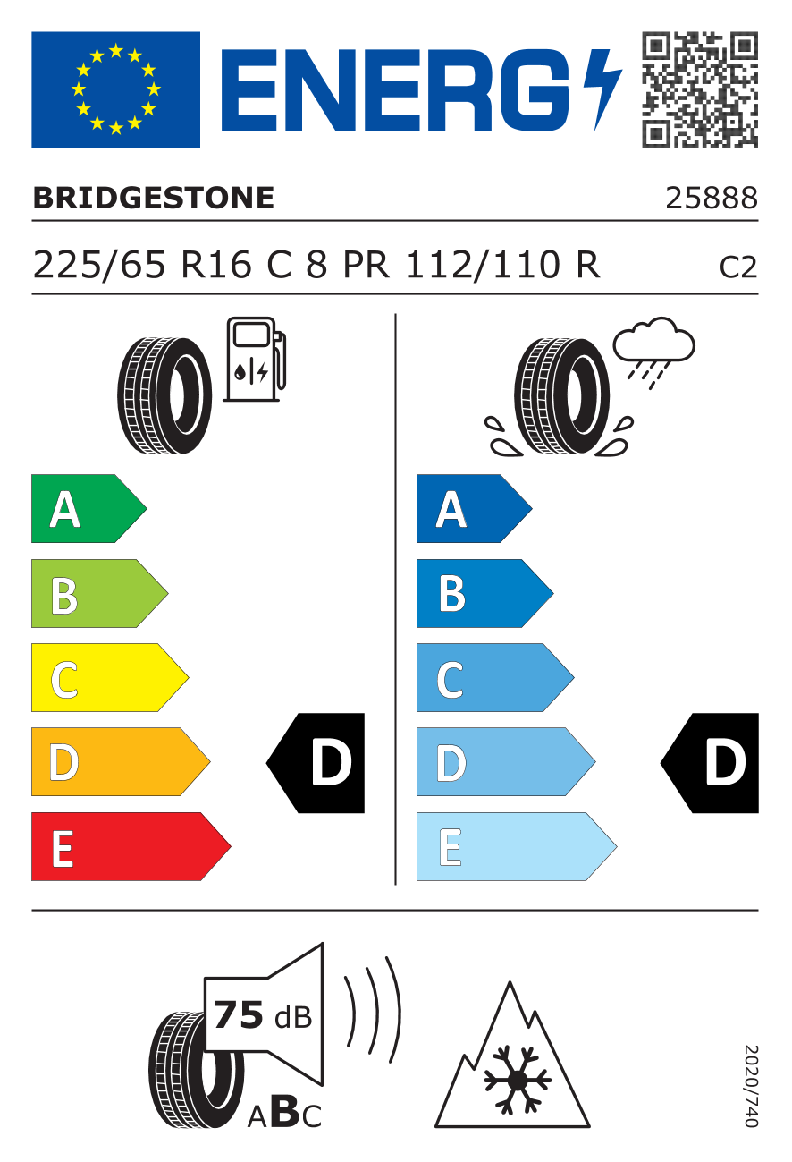 Bridgestone BLIZZAK W995 225/65 R16 112R