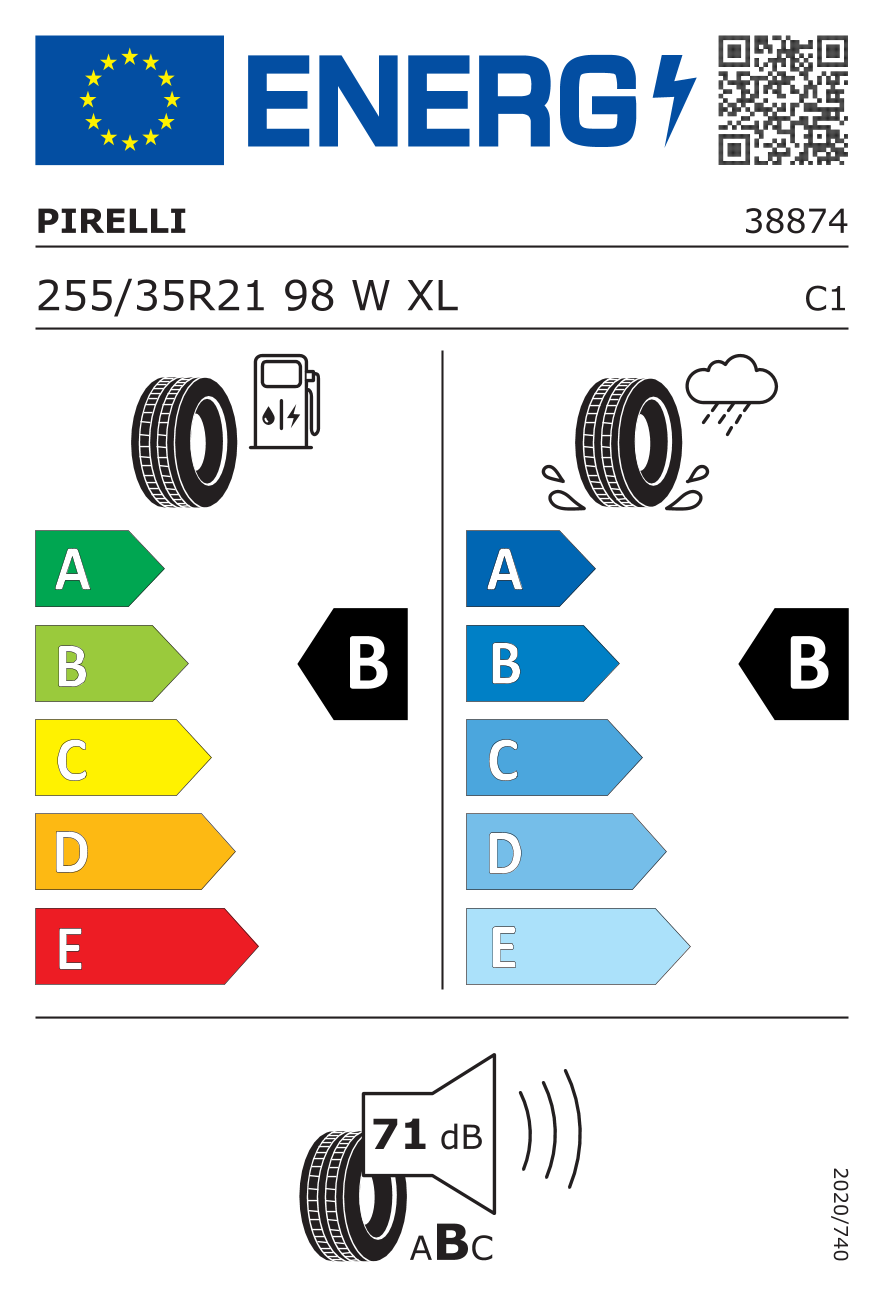  P Zero PZ4 XL FR PNCS ELT T0 255/35 R21 98W