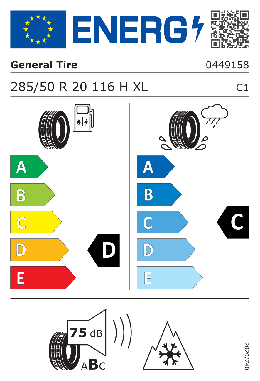 General GRABBER AT3 285/50 R20 116H