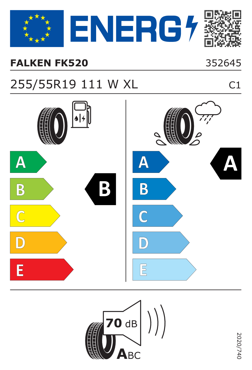 Falken AZENIS FK520 255/55 R19 111W